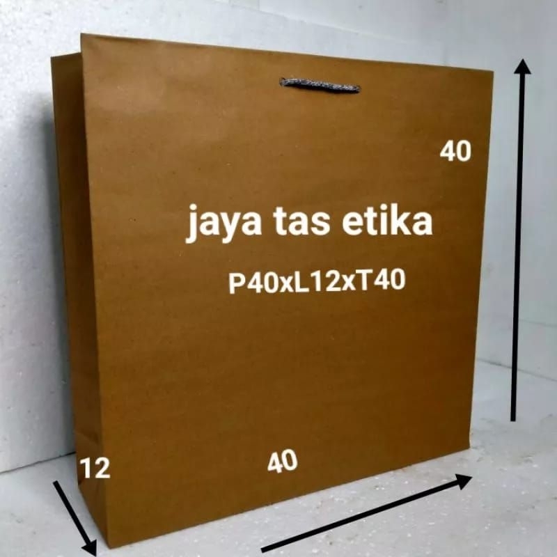 paperbag P40xL12xT40/paperbag jumbo/tas kertas