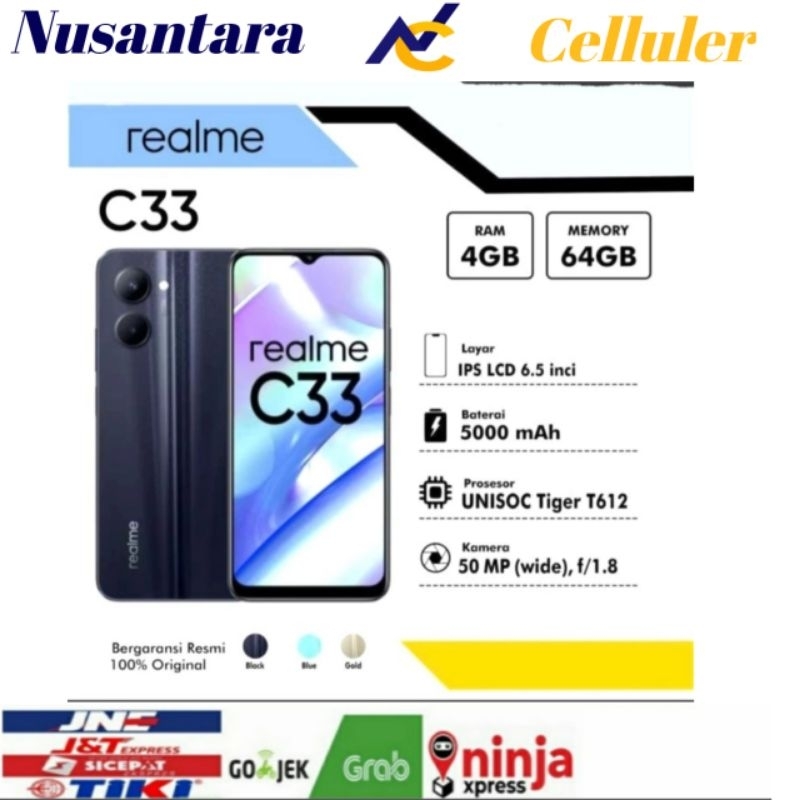 HP REALME C33 RAM 4 GB ROM 64 GB [Realme C33 4/64 GB] Garansi Resmi