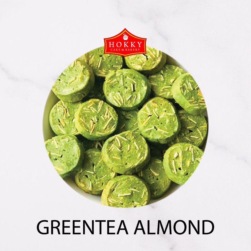 

GREENTEA ALMOND/ KUE KERING/ Hokky Cake & Bakery #KK029