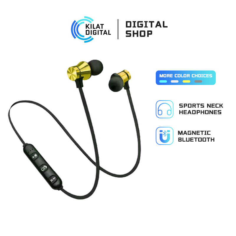 (COD) Enset Bluetooth / Magnetic Hanset Bluetooth / Sport Headset with Mic Earphone/ Neckband Earphone/ Headset Bluetooth