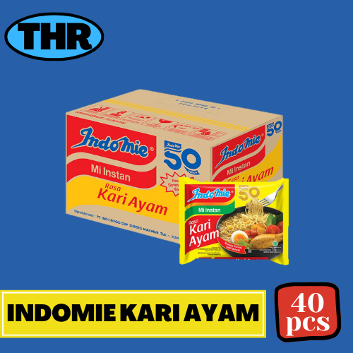 

Indomie Kari Ayam 1 karton isi 40pcs
