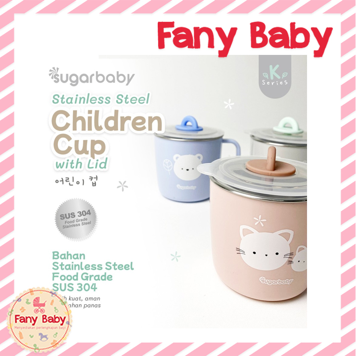 SUGAR BABY CHILDREN CUP WITH LID 12M+