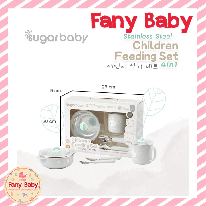 SUGAR BABY CHILDREN FEEDING SET 4 IN 1