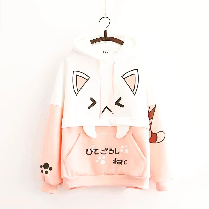 SWEATER WANITA FUNNY CAT SWEATER CS Bahan FLEECE SWEATER WANITA TERBARU 2203 KOREAN STYLE // HOODIE WANITA JUMBO // JACKET HOODIE SABLON