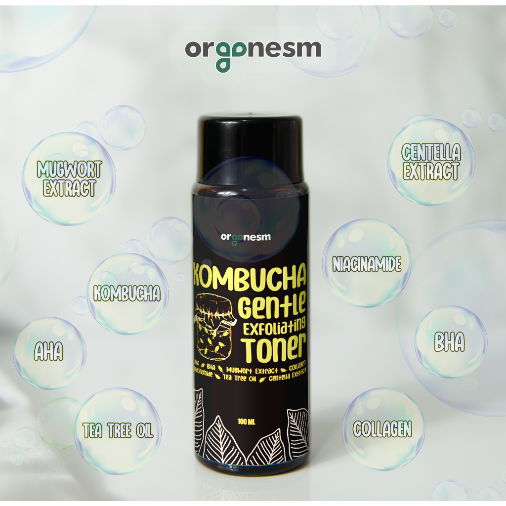 Toner Kombucha Exfoliating Toner 100ml / Kombucha Toner BY ORGANESM