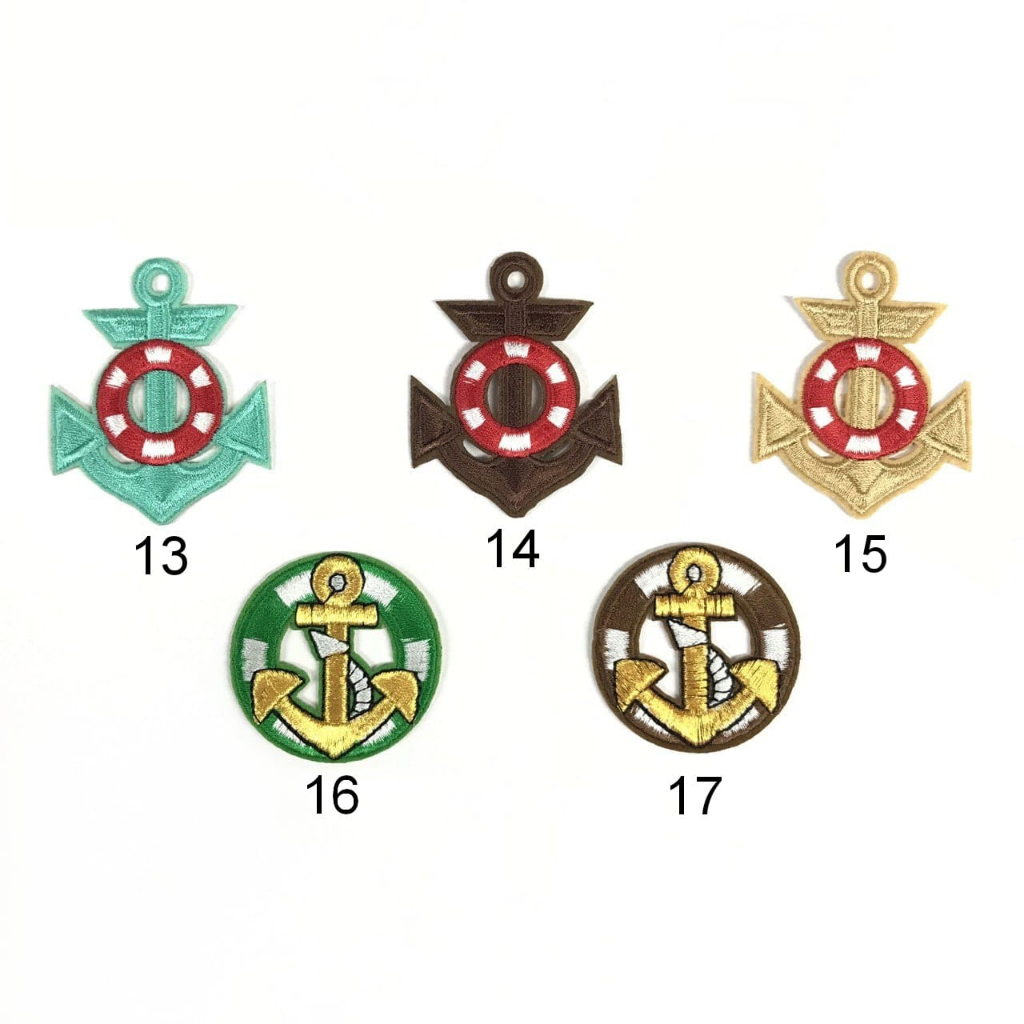 Iron Patch Anchor / Emblem Bordir Jangkar