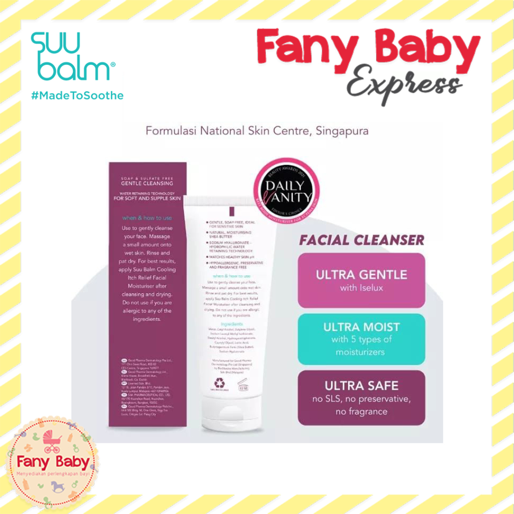 SUU BALM GENTLE MOISTURISING FACIAL CLEANSER 100ML