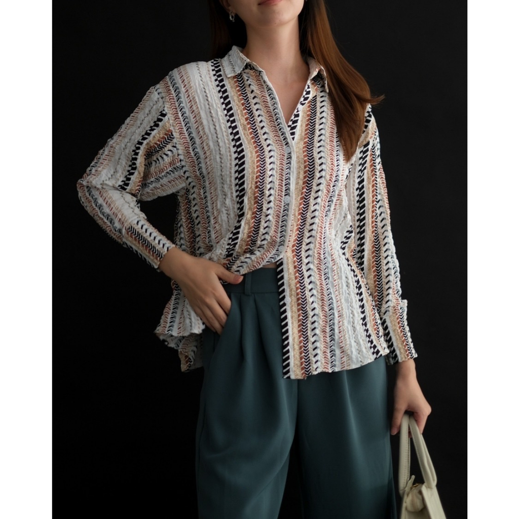 Myrubylicious WAFIYA SHIRT KODE BN2522 | KEMEJA | KEMEJA WANITA | KEMEJA LENGAN PANJANG | KEMEJA MOTIF