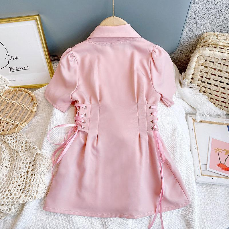 Mini Dress Blazer Pink Anak Perempuan Fashion Import