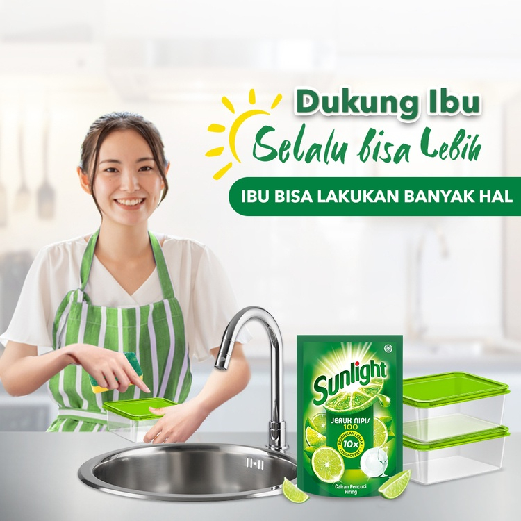 Sunlight Sabun Cuci Piring Jeruk Nipis Pouch 650mL