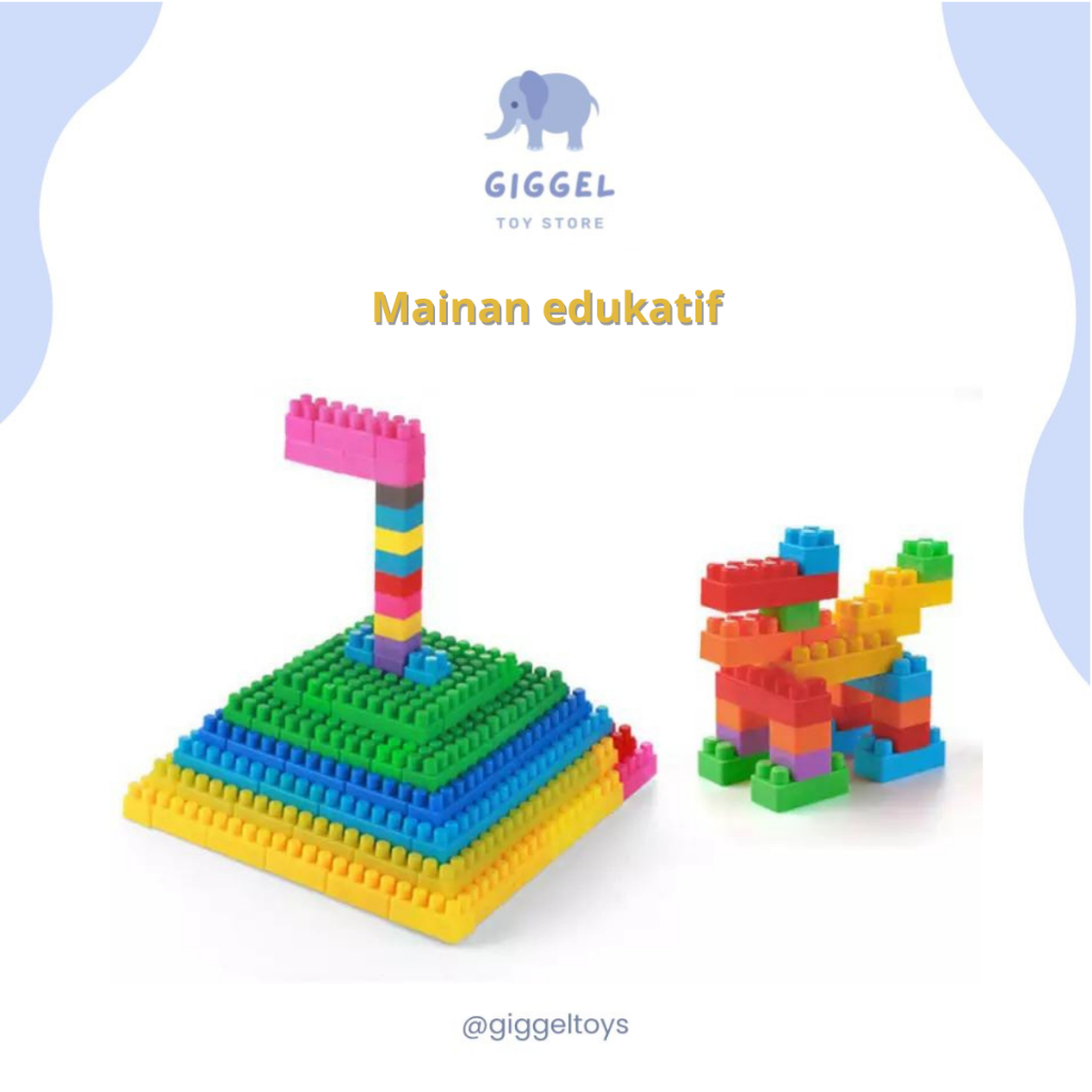 [ Giggel ] Mainan Smart Block / Mainan Kreativitas Anak DIY Building Blocks Isi 45pcs