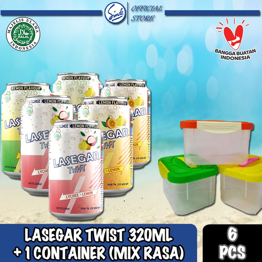 

Container: Lasegar Twist 320ml 6 Kaleng + Container/Lasegar Minuman Panas Dalam Sensasi Soda Buah
