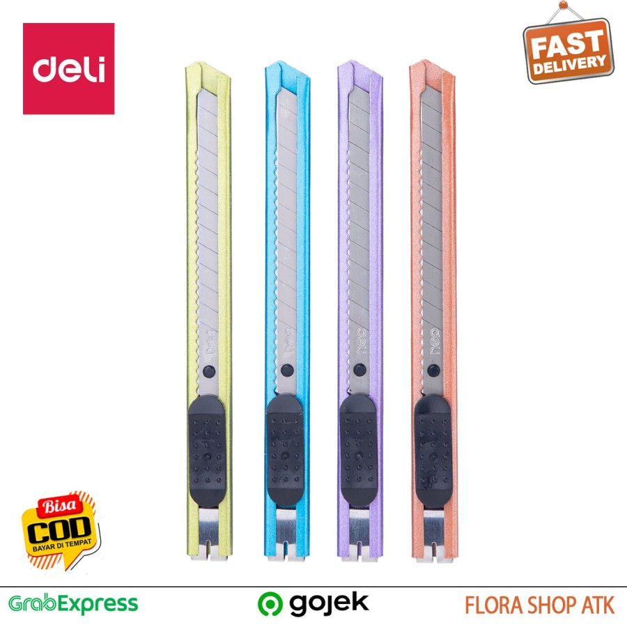 

Cutter Deli Besi Metalik Pisau Kater Cutter Kecil Besi 2066 Cuter Warn