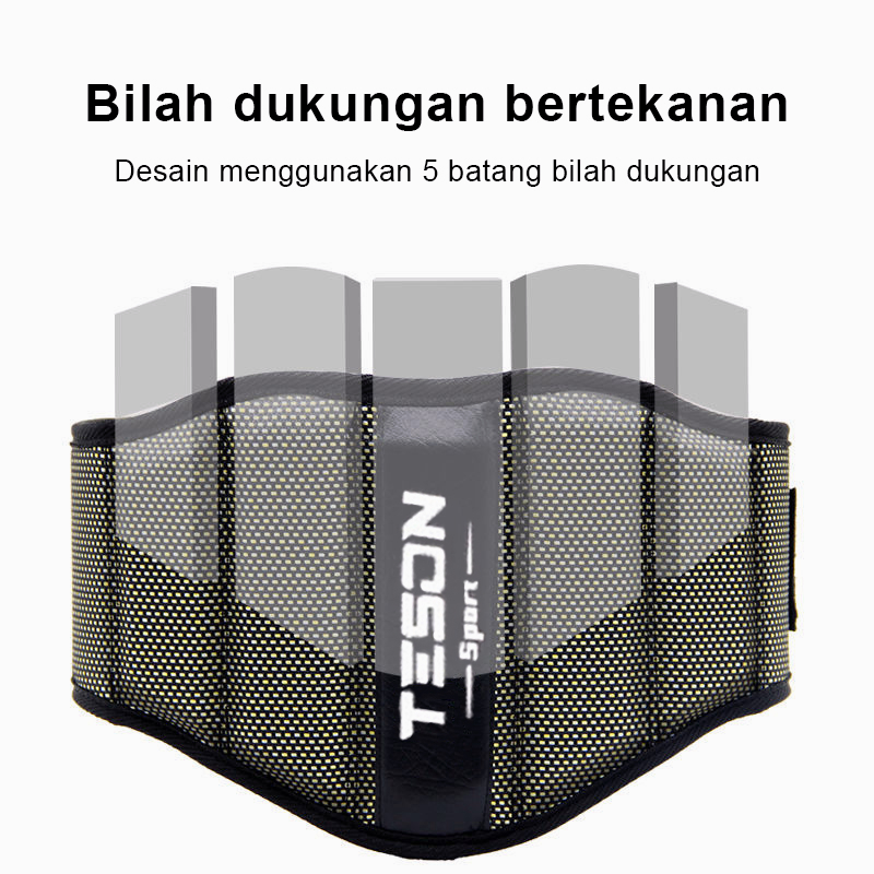 Sabuk Angkat Beban Gym Fitness Waist Support Safety Sports Belt