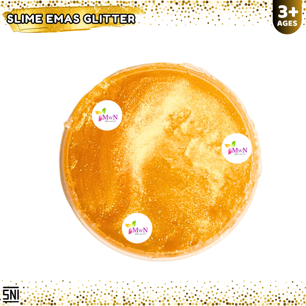 MWN Mainan Slime Emas Glitter (1pcs)