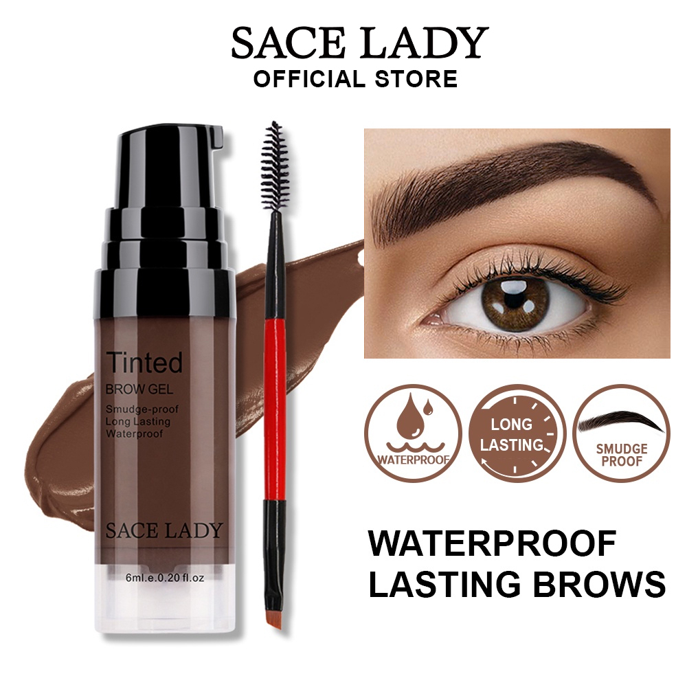 【BPOM】SACE LADY Eyebrow Cream Gel Waterproof Longlasting Pensil Alis-kosmetik Mata