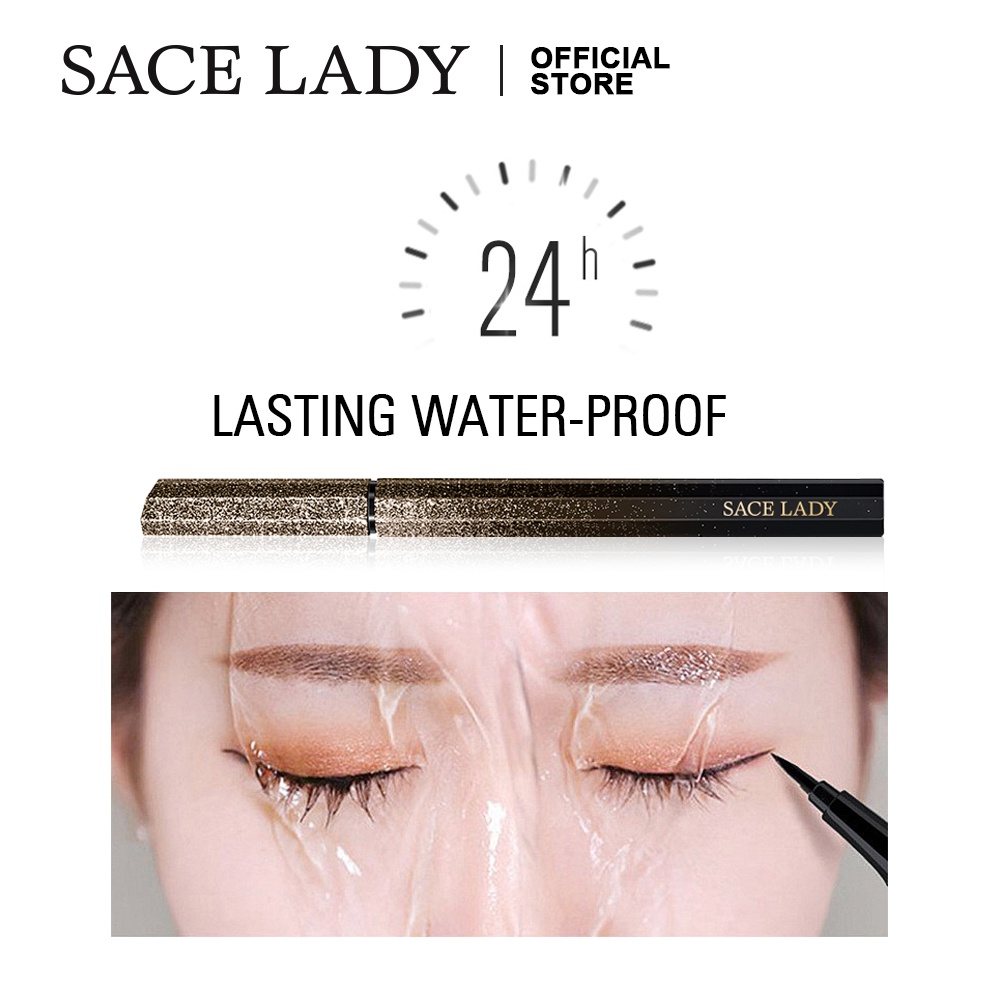 SACE LADY Eyeliner Tahan Air Long Lasting Smudge-proof Slim Tip Eye Makeup