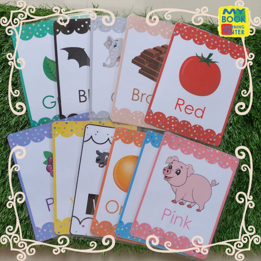 

Kartu Mainan Edukasi Anak // Flashcards SIZE JUMBO Tema Warna // Colors 3 Bahasa untuk anak umur 1-6 tahun