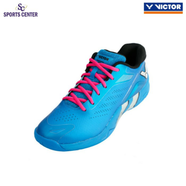 {MixaStore} New Sepatu Badminton Victor Player P 9500 / P9500 F Blue Diskon