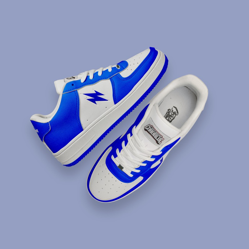 SEPATU SNEAKERS KASUAL PRIA WANITA HIRATSUKA WHITE BLUE ORIGINAL