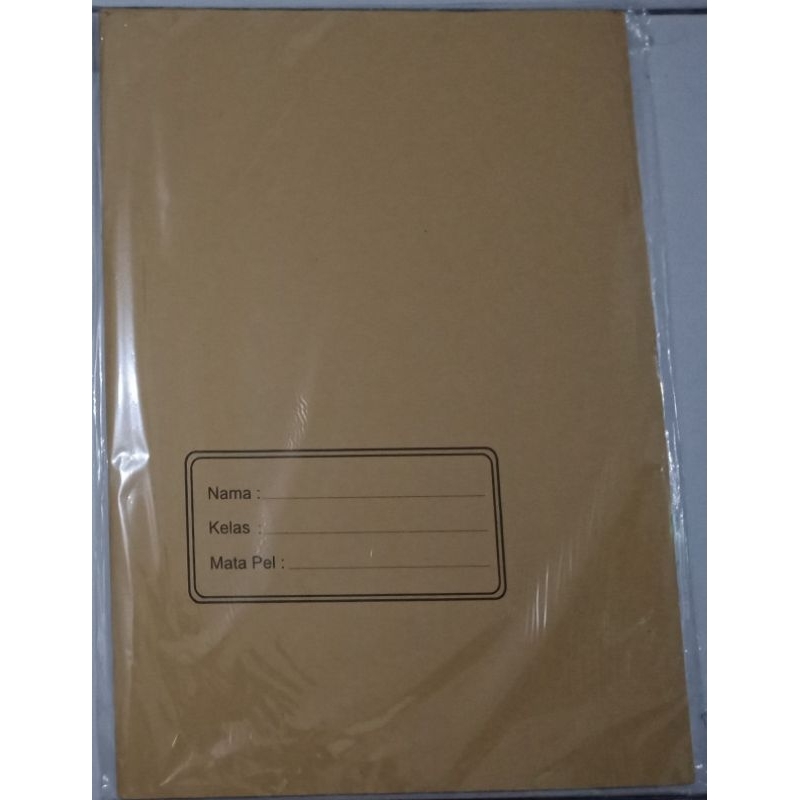 

Sampul buku coklat boxy