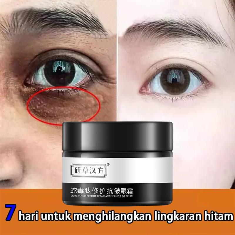 Krim mata anti kerut memperbaiki dan mengencerkan garis halus, lingkaran hitam, kantung mata, garis halus bengkak, menghilangkan partikel minyak 30ml