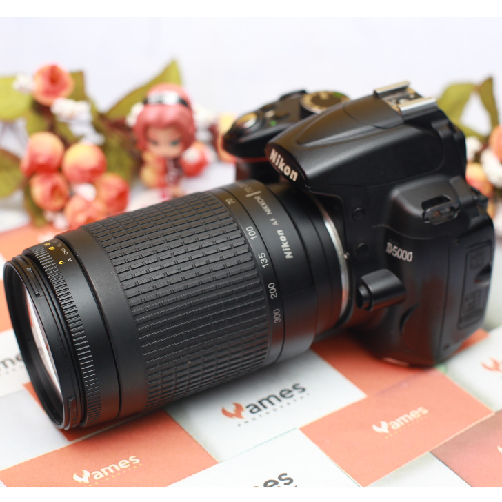 NIKON D5000 Lensa Tele Zoom Kamera DSLR -Paket Zoom vg
