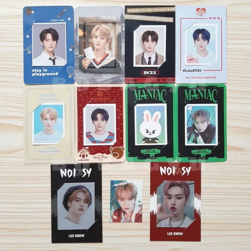 STRAY KIDS SKZ LEE KNOW LINO STAY IN PLAYGROUND SIP LONDON SIL STAMP SKZ-X CHOCOLATE FACTORY FANMEET LOVESTAY 2ND 3RD GEN FANKIT MD MANIAC SKZOO LEEBIT NOEASY FRAME MERAH NOOT NOOT HITAM BERET THE VICTORY SEOUL ID PHOTO ID PICTURE STAMP PHOTOCARD
