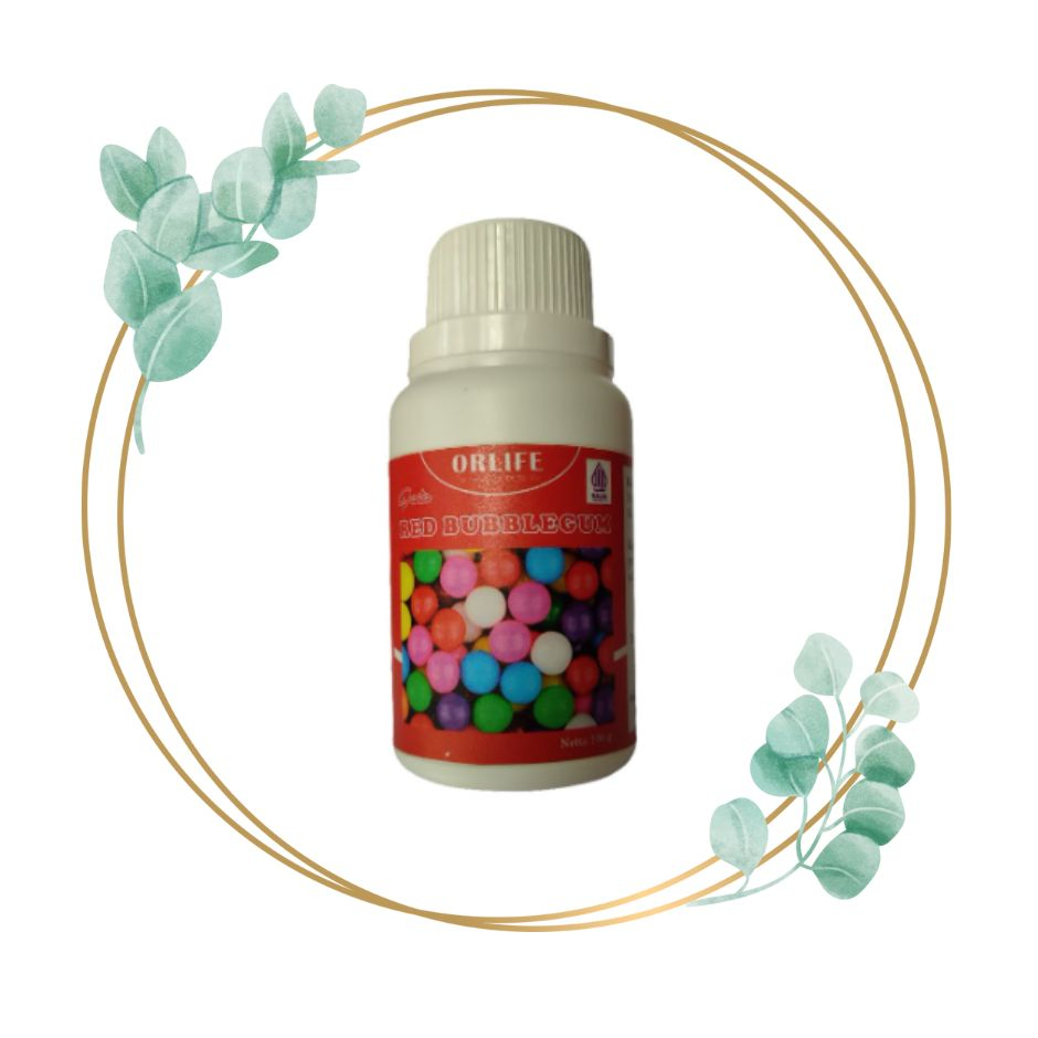 

Flash sale COD ⚡ Pasta Rasa Red Bubble Gum 100 Gr Orlife Perasa Minuman & perisa Makanan