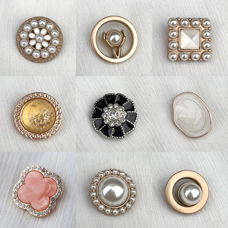 Kancing Jamur Blazer Kemeja | Kancing Baju Premium Cantik Unik  Mix