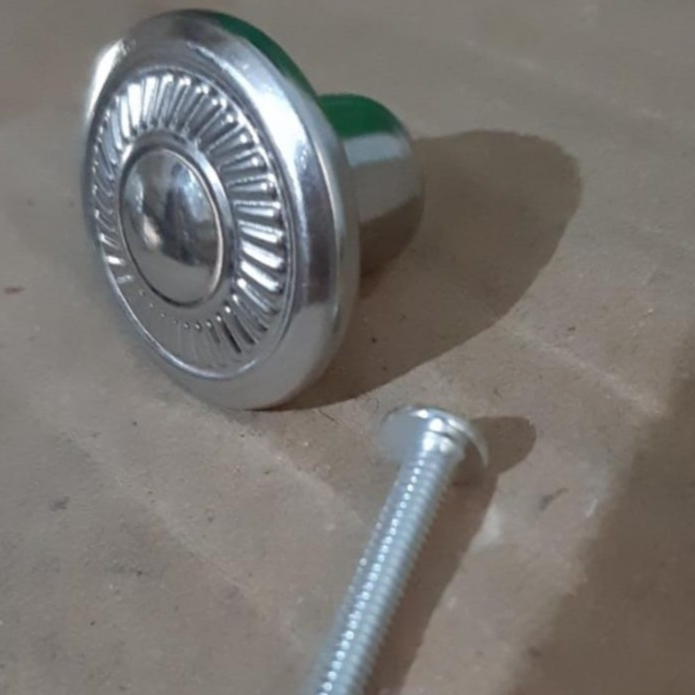 Tarikan Laci Bulat Stainless Steel knop IGM/Tarikan Handle Knob Pentol Bulat Laci Lemari
