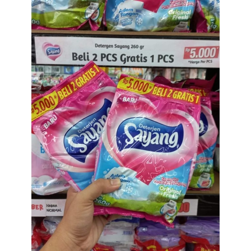 PROMO TERMURAH‼️ DETERGENT SAYANG BUBUK 260GR 1 DUS