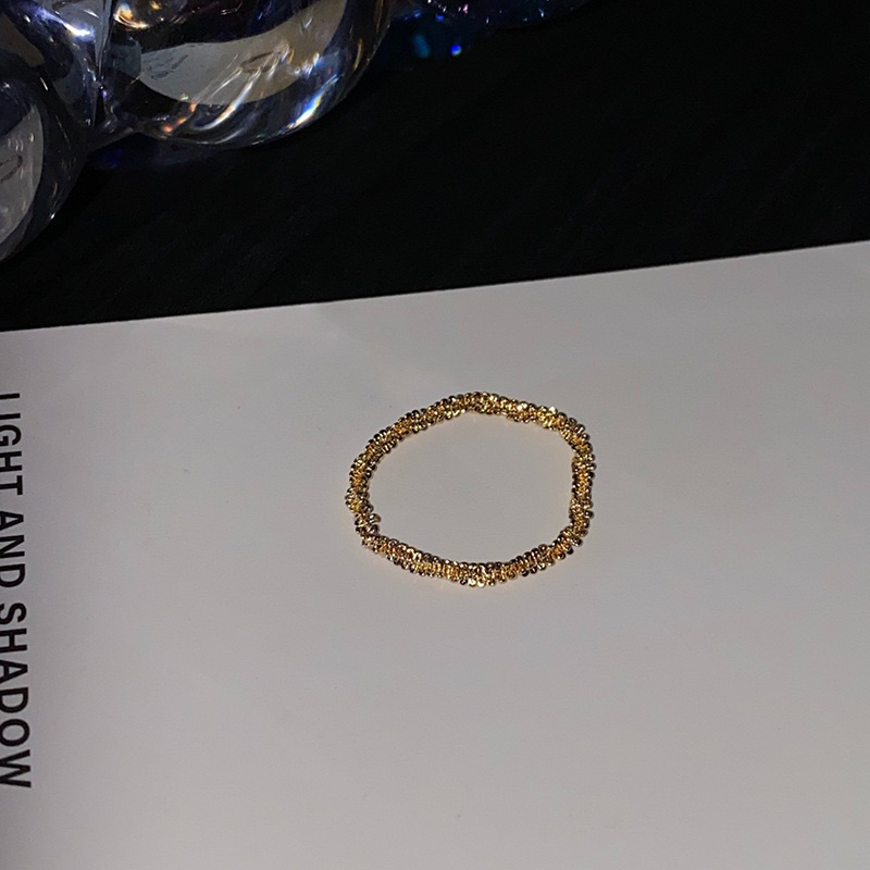 Cincin Titanium Gold Isi 1 Buah Korea Elegan Fashion Style Premium
