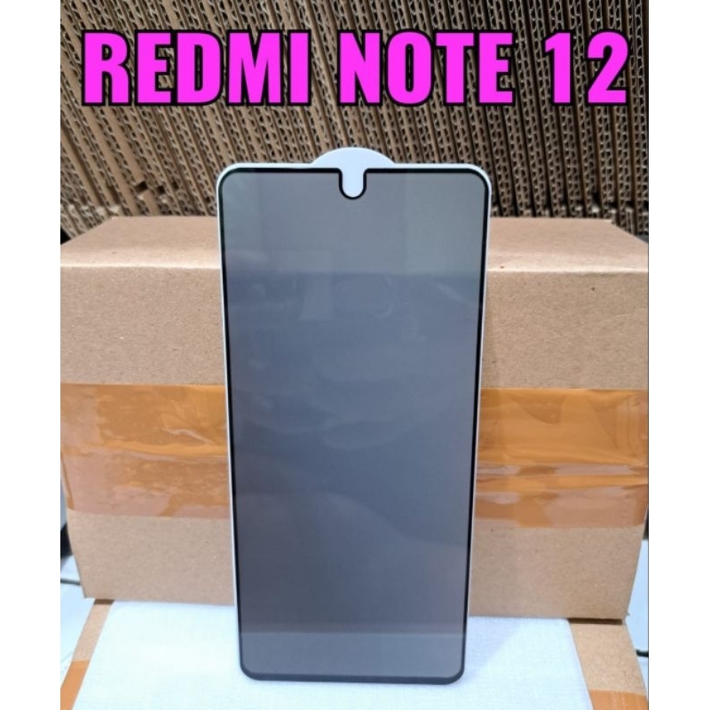 Tg Kaca Spy Tg Redmi Note 12 Tg Anti Gores Tempered Glass Matte Film Ceramic 100% Security Anti-Peeping Film Privacy 100 Privacy Security Anti-Spy Tempered Glass PhysicalReinForcement Technology No Broken Edge Tempered Glass Screen Protector Temper Glass