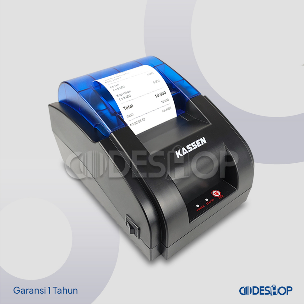 Printer Kasir 58mm KASSEN BTP-290 Support MOKA POS Koneksi BLUETOOTH