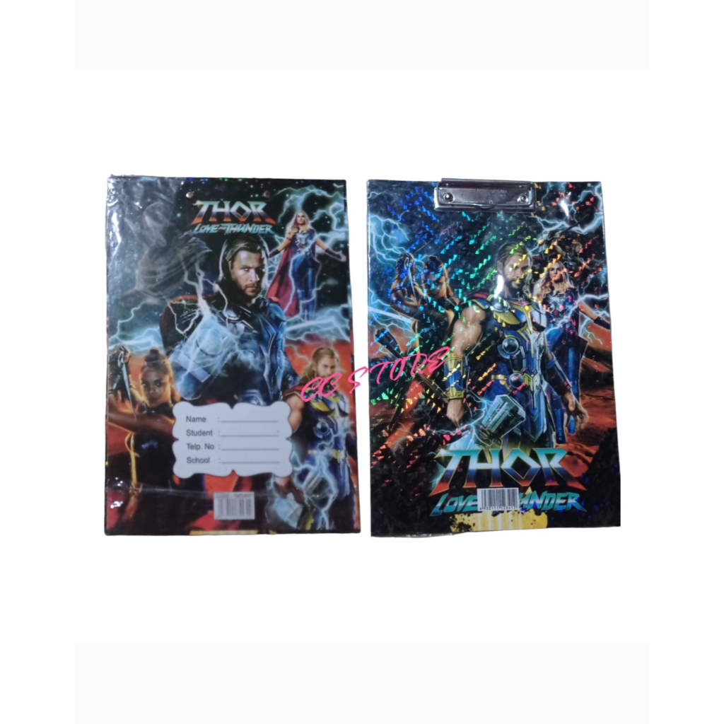 

Clipboard Papan Alas Ujian Karakter Bolak Balik