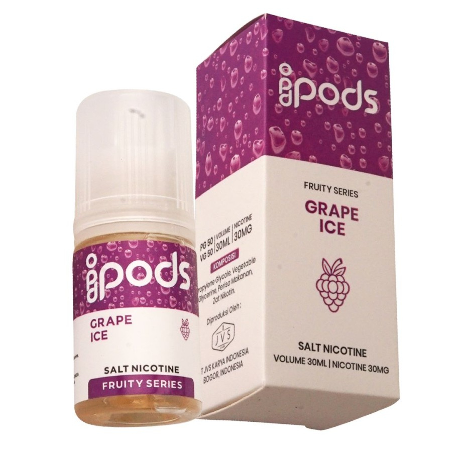 idPods Grape Ice Salt Nic 30ML by Raffi Ahmad x JVS