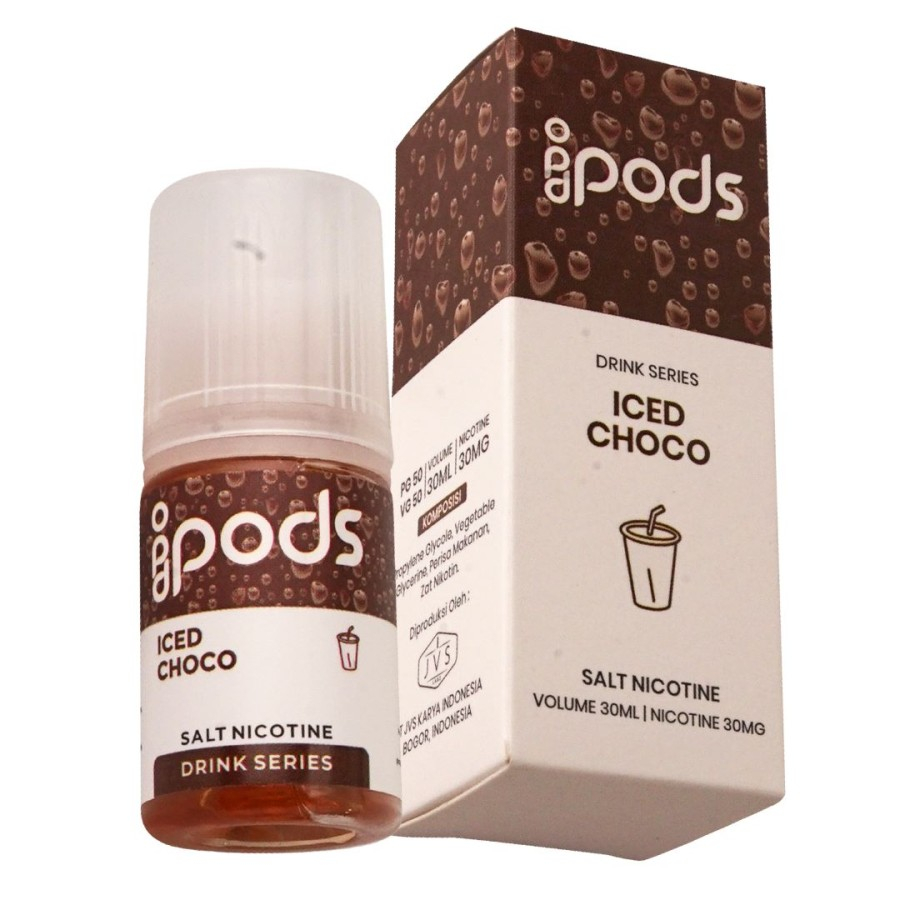 idPods Iced Choco Salt Nic 30ML by Raffi Ahmad x JVS