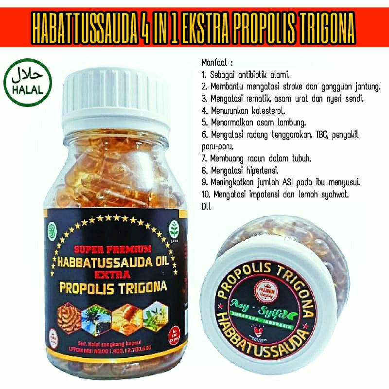 

Habbatusauda | HABBATUSSAUDA EXTRA PROPOLIS TRIGONA isi 200kapsul