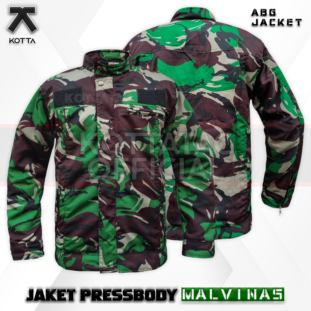 JAKET TACTIKAL LORENG TNI MALVINAS - JAKET PRESSBODY MALVINAS - JAKET TACTICAL TNI - JAKET LORENG ARMY - JAKET TENTARA TERBARU