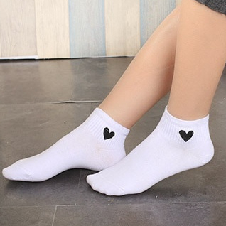 SS Kaos Kaki Wanita Pendek Semata Kaki 6779 Kaus Kaki Pendek Motif Love Smile Lucu Sarung Kaki Wanita Ankle Socks Fashion Korea Women Sock Import Murah