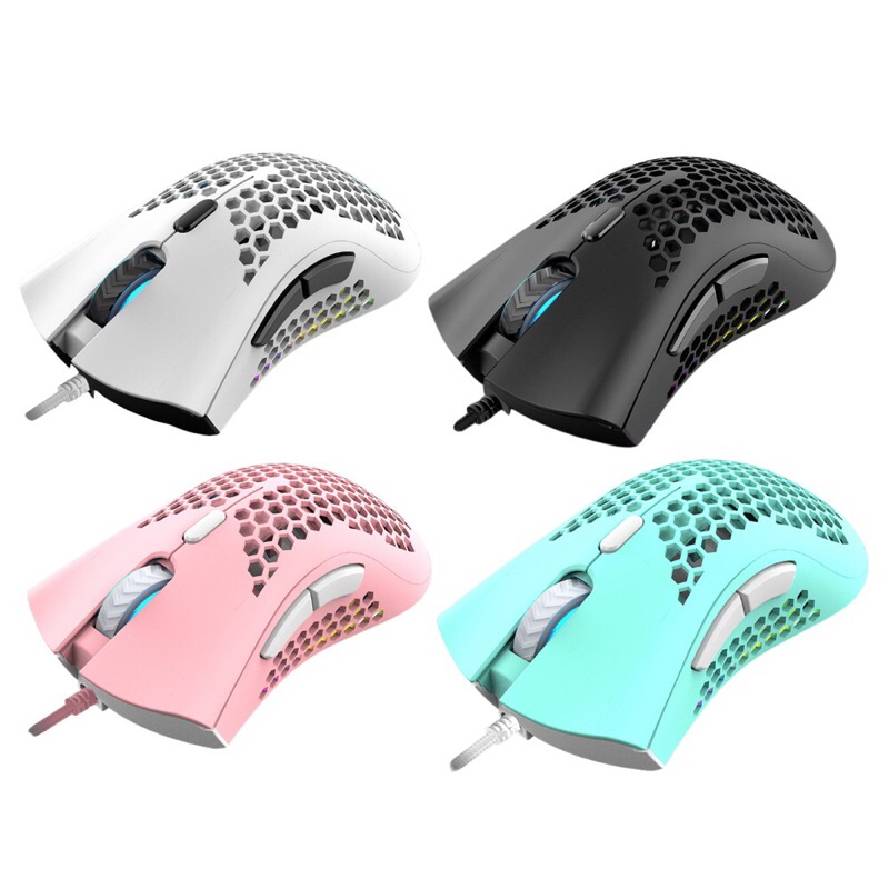 mouse gaming divipard honey comb G905 rgb 7200 Dpi hitam