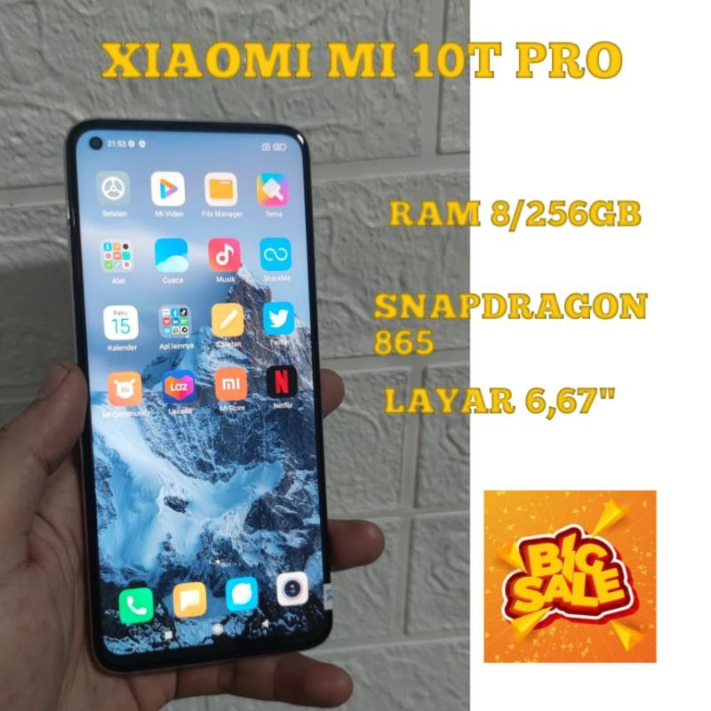 CUCI GUDANG HP XIAOMI MI 10T PRO | RAM 8/256GB | MINUS KAMERA [SNAPDRAGON 865]