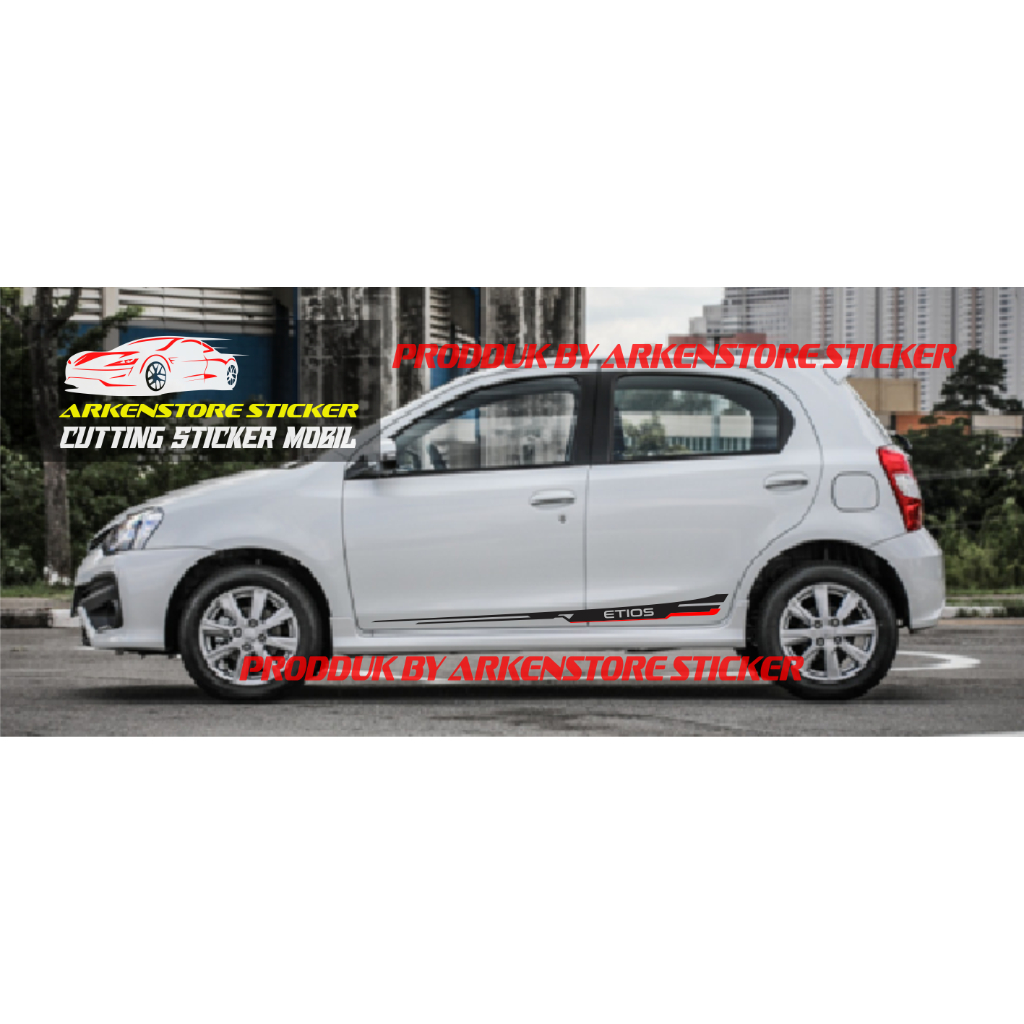 Sticker mobil etios valco sticker stiker mobil toyota etios valco minimalis