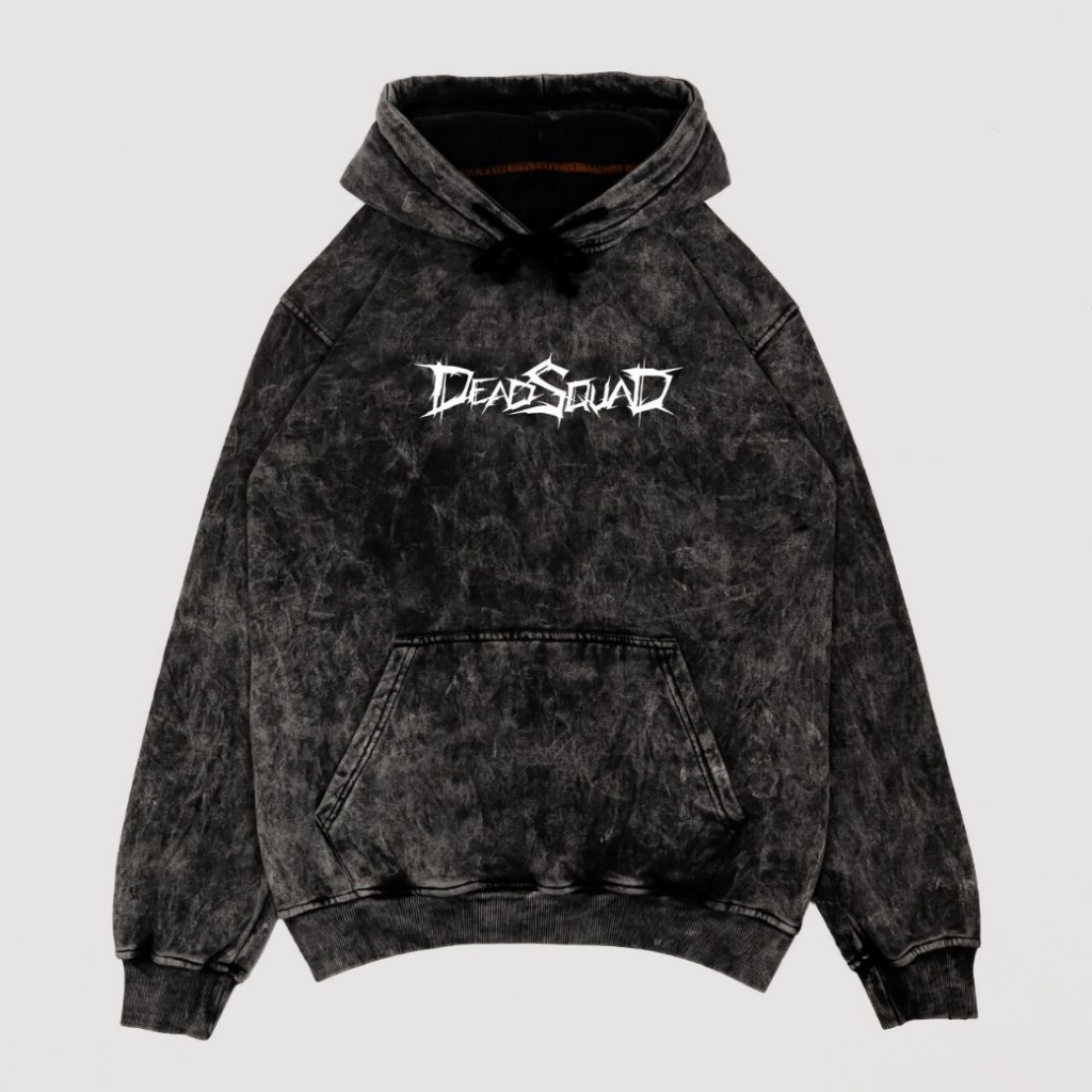 Hipokrit Official Shop - Hoodie Metal Deadsquad Black Wosh Original Distro Fullover Unisex