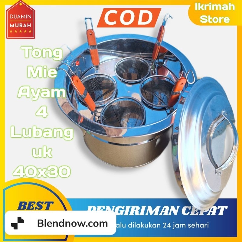 panci mie ayam 4 lubang/ tong mie ayam/ dandang mie ayam