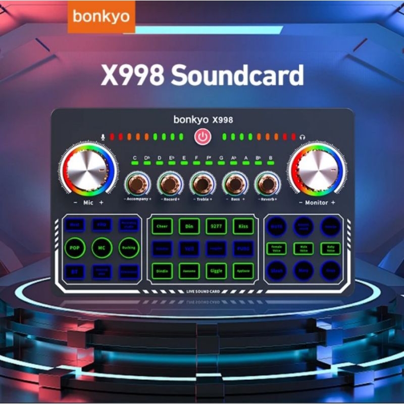 Soundcard X998 Live External Bluetooth Sound Card Anchor K Song