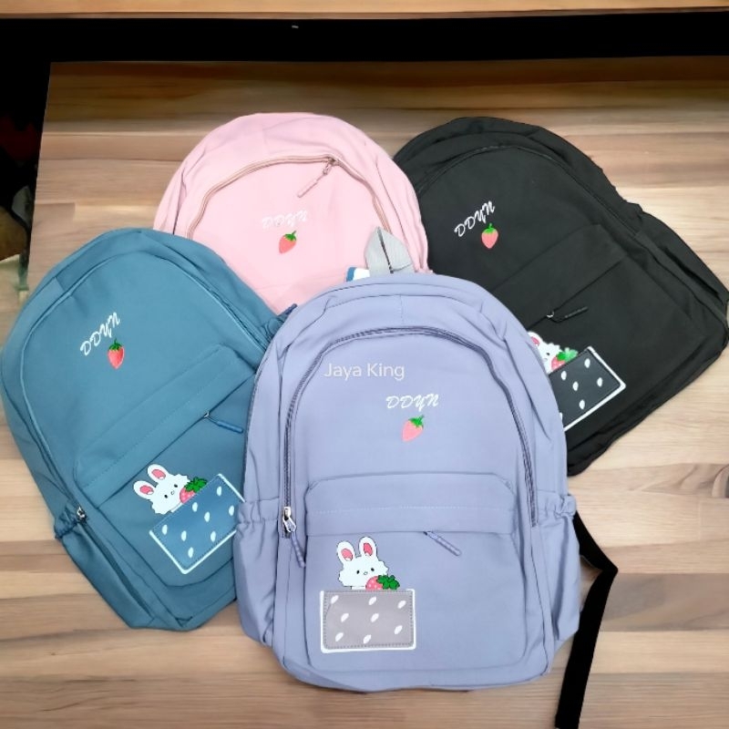 Ransel Korea Import Uk Besar 18 Inch Tas Sekolah Waterproof Anak Perempuan Remaja Wanita