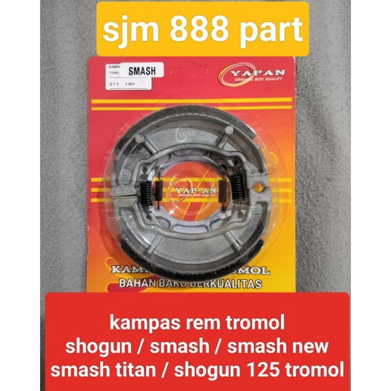 kampas rem tromol belakang shogun /smash / rc 100 / Shogun 125 / smash Titan