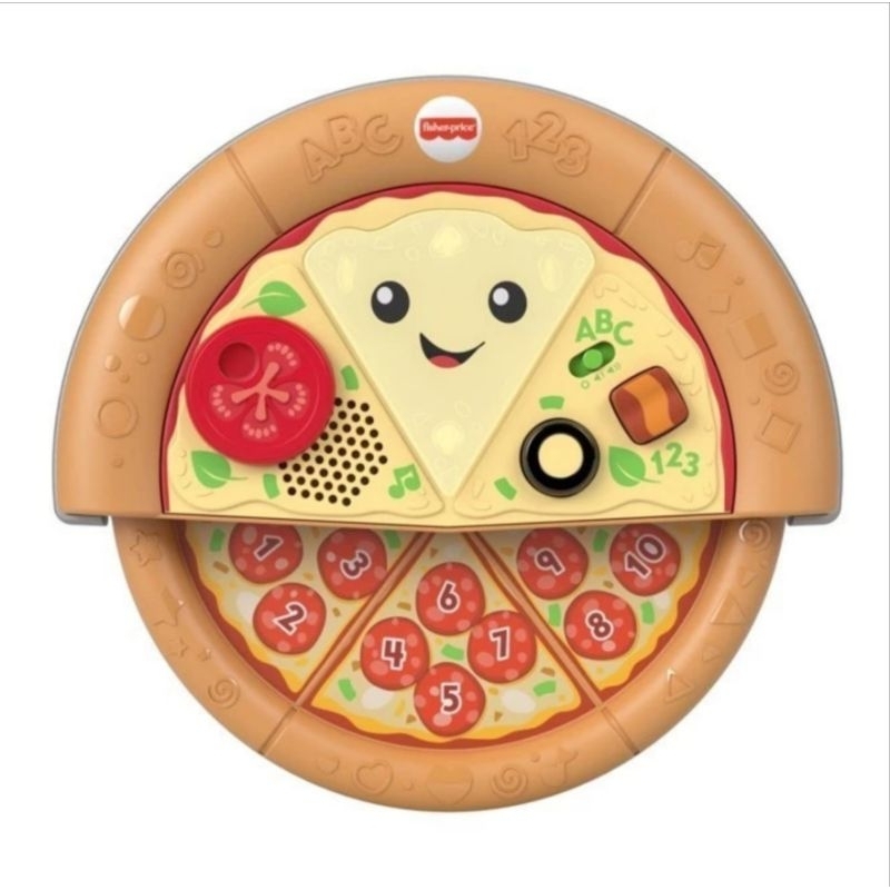 Fisher Price Laugh &amp; Learn Slice Of Learning Pizza Original Mattel / Mainan Edukasi Anak Pizza Musik